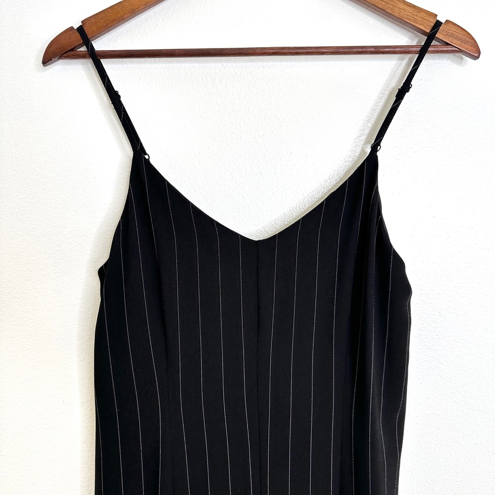 Cupcakes‎ and Cashmere Lana Pinstripe Wide Leg Jumpsuit Black Size S - Picture 3 of 7